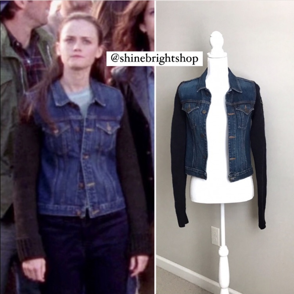 RARE Vintage Denim and Wool Jacket ASO Rory in Gilmore Girls